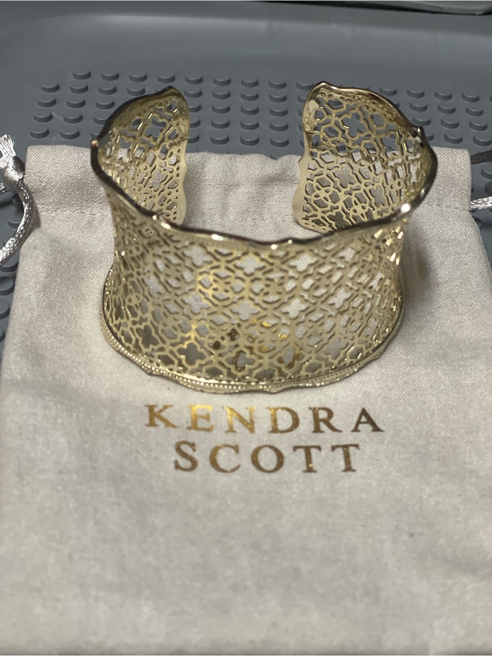 Kendra Scott Gold Openwork Filigree Cuff Bracelet